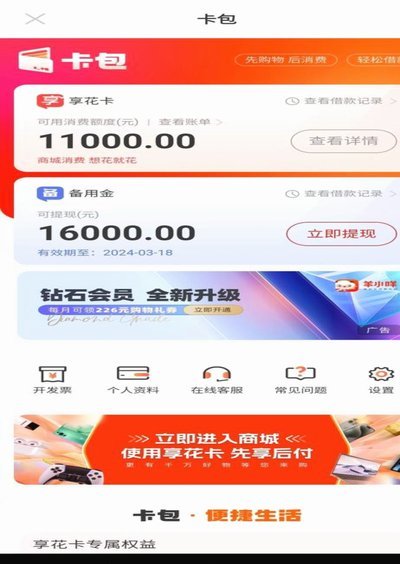 羊小咩临时额度服务是否调整？